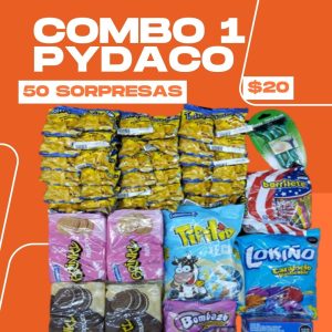 Combo 1  para 50 sorpresas PYDACO