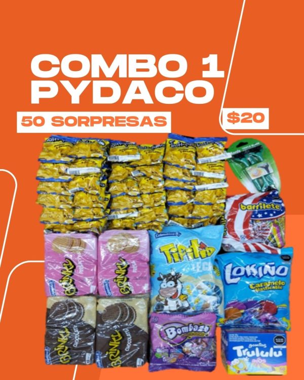 Combo 1  para 50 sorpresas PYDACO
