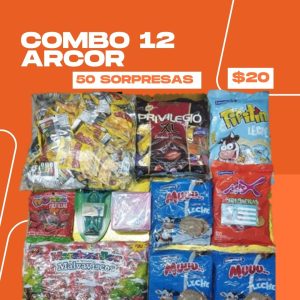 COMBO 12 ARCOR 50 SORPRESAS