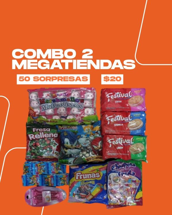 Combo 2 MEGATIENDAS 50 SORPRESAS