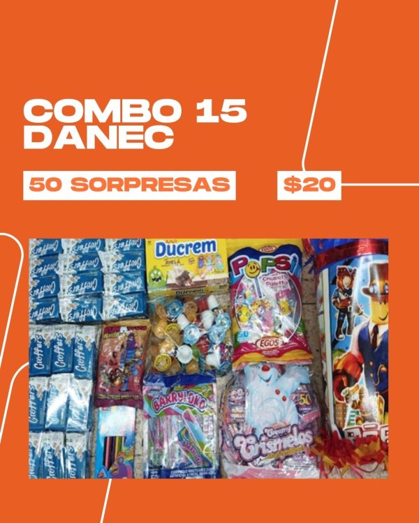 COMBO 15 DANEC 50 SORPRESAS