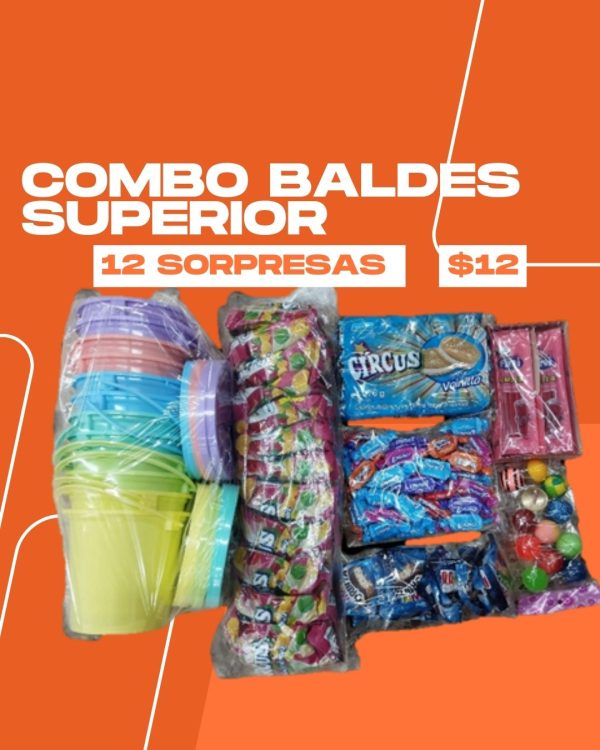 COMBO BALDES 12 SORPRESAS SUPERIOR