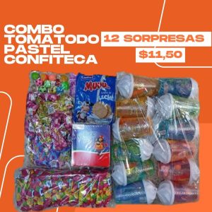 COMBO TOMATODO PASTEL 12 SORPRESAS CONFITECA