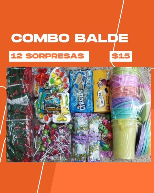 COMBO BALDE 12 SORPRESAS