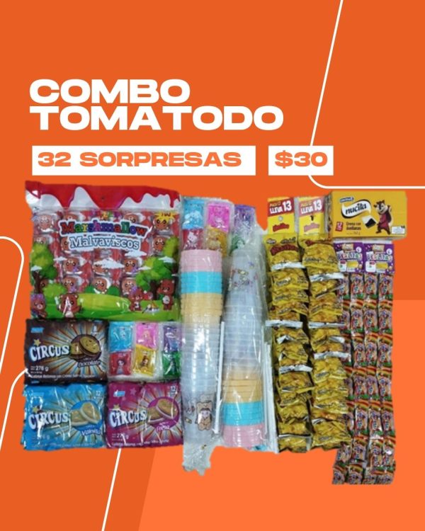 COMBO TOMATODOS 32 SORPRESAS