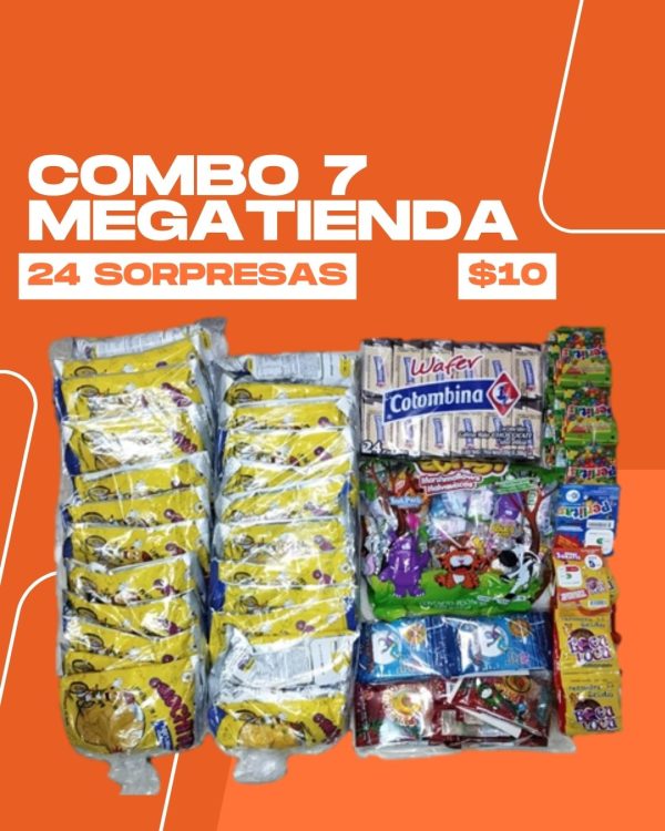 COMBO 7 MEGATIENDAS 24 SORPRESAS